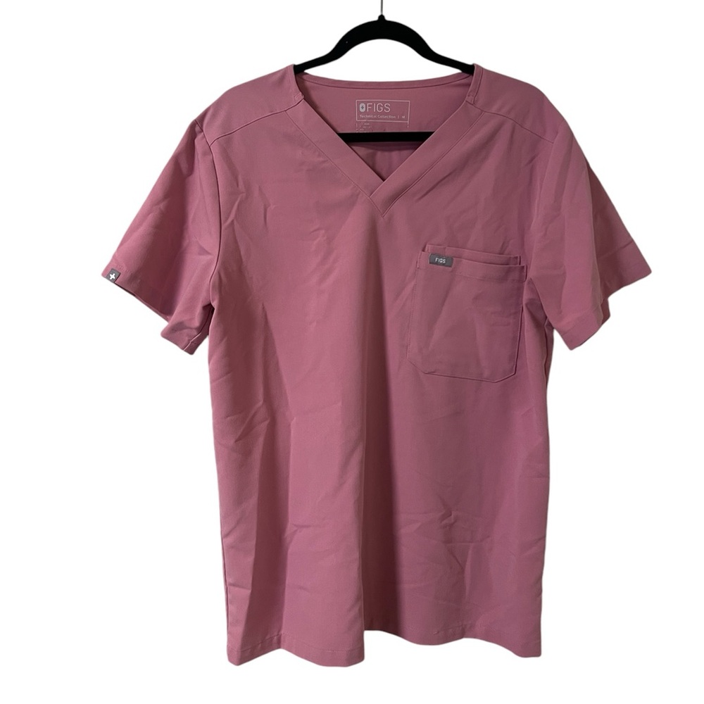 Figs Men’s Technical Collection Pink Scrub Set Top and Joggers Size Medium